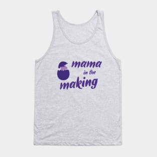 Mama in the making and dino pregnancy announcement Tank Top